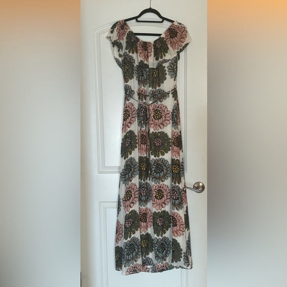 LOFT Floral Off the Shoulder Lined Maxi Dress - Picture 3 of 8